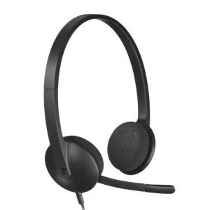Logitech H340 USB Computer Headset, Black