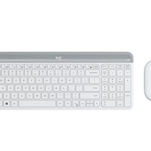 Logitech Slim Wireless Keyboard and Mouse Combo MK470 - OFFWHITE