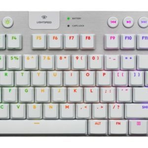 Logitech G915 X LIGHTSPEED TKL Low-Profile Wireless Gaming Keyboard - WHITE - US INT`L - EMEA28i-935