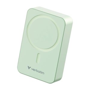 Verbatim Charge 'n' Go Essentials Power Bank Magnetic Wireless 20000mAh Green