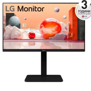 Монитор LG 24BA550-B, 23.8″ Full HD 1920×1080, IPS, D-Sub, Display Port, HDMI, USB, Тонколони 2Wx2