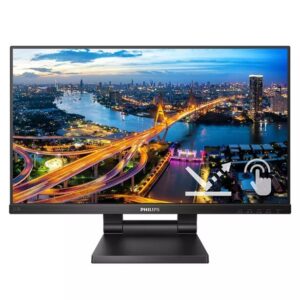 Монитор Philips 222B1TC/00, 21.5″, 1920×1080, IPS, D-SUB, HDMI, DisplayPort, USB hub, Тонколони 2Wx2, Tilt, Height Adjust, Adaptive Sync, FlickerFree, Low Blue Mode