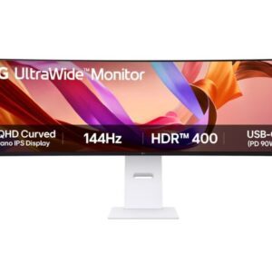 Монитор LG 49U950A-W, 49″ 5120×1440, NANO IPS, HDMI, DisplayPort, USB Type-C (PD 90W), Тонколони 10W