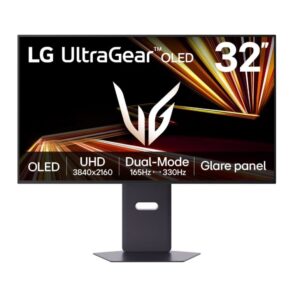 Монитор LG 32GX850A-B, 31.5″, UHD 4K (3840×2160), UltraGear OLED, HDMI, DisplayPort, USB, AMD Free-sync, NVIDIA G-Sync, VRR, LG Switch, Height, Tilt, Pivot, Swi