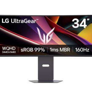 Монитор LG 34G600A-B, 34″, WQHD (3440×1440), VA, HDMI, DP, Тонколони 5Wx2, Black