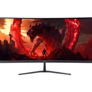 Acer Nitro ED340CURJ0bmiipx, 34'' VA, WQHD (3440x1440), Curved 1500R, ZeroFrame, FreeSync Premium, 120Hz (DP)/100Hz (HDMI), 1ms, 100M:1, 250 nits, HDR10, 99% sRGB, 2x HDMI 2.1, 1x DP 1.4, Audio Out, 2x2W Speakers, , Tilt, VESA, Black