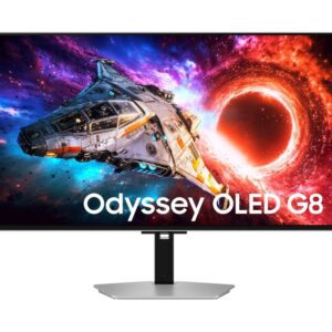 Samsung 32'' LS32HG800SU Odyssey OLED G8 4K 3840x2160 0.03ms 240Hz Glare Free DP 2.1 (UHBR20) & USB-C (98W) Silver