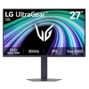 LG 27G550B-B, UltraGear 27" IPS, AG, 300Hz, 1ms GtG, 700:1, sRGB 99%, 250cd/m2, Full HD 1920x1080, HDR10, AMD FreeSync, G-SYNC Compatible, VRR, HDMI, DisplayPort, Headphone Out, Black Stabilizer,Tilt/Height/Swivel/Pivot, Black