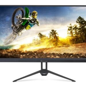 Aopen 24KG3YS1bipx, 23.8'' IPS, FHD (1920x1080), ZeroFrame, FreeSync, 180Hz, 1ms, 100M:1, 250 nits, 1x HDMI 2.1, 1x DP 1.2, Audio Out, BlueLightShield, Tilt, Black