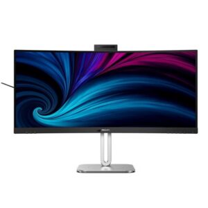Монитор Philips 34B2U6603CH, 34“, 3440×1440, VA, 2xHDMI, DisplayPort, USB hub, Adaptive Sync, FlickerFree, SoftBlue, Тонколони 5Wx2, Tilt, Height Adjust, Swivel