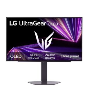 LG 27GX704A-B, UltraGear 26.5" OLED, 0.03ms GtG, 240 Hz, 1500000:1, 275cd/m2, QHD 2560x1440, HDR 10, DCI-P3 99.5%, AMD FreeSync, NVIDIA G-SYNC Compatible, VRR, USB, HDMI, DisplayPort, Headphone Out, Reader mode, Black Stabilizer, Tilt, Height Adjustable