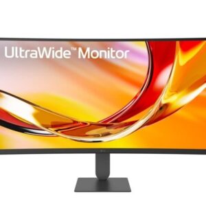 LG 34U640B-B, 34" UltraWide  21:9, VA, Curved, 144 Hz, 5ms, 4000:1, 300cd/m2, WQHD 3440x 1440, sRGB 99%, HDR 10, USB Type-C, PD-65W, HDMI, DisplayPort, DP, Reader mode, AMD FreeSync, KVM Switch, Tilt, Height (Range), Black